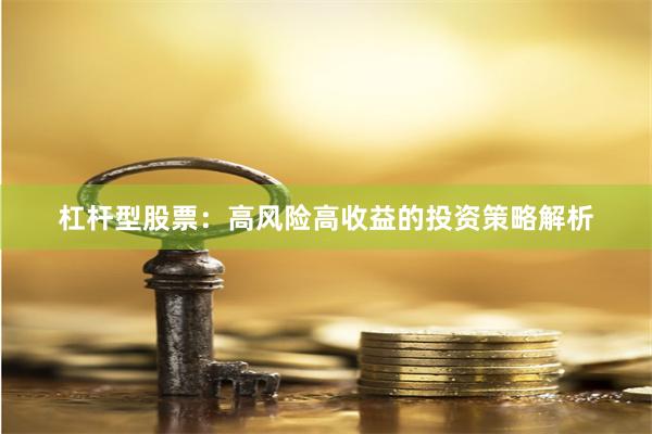 杠杆型股票：高风险高收益的投资策略解析